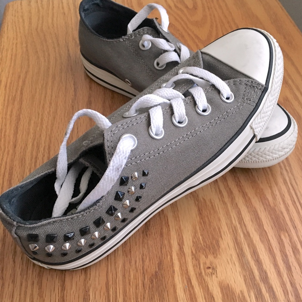 Size 6 Studded Converse Shoes